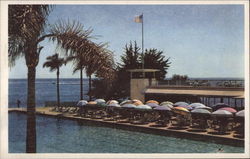The Coral Casino Beach and Cabana Club Montecito, CA Postcard Postcard