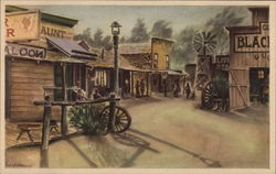 Ghost Town Street Postcard