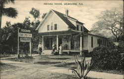 Indiana House Melbourne, FL Postcard Postcard