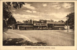 Business Center Newton Centre, MA Postcard Postcard