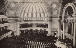 Interior, First Church of Christ Scientist Postcard