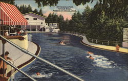 Grand Hotel - Swimming Pool Mackinac Island, MI Postcard Postcard
