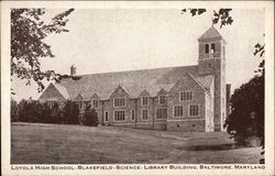 Loyola High School, Blakefield Science Library Building Postcard