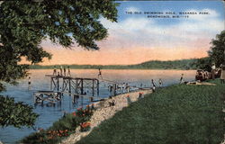 The Old Swimming Hole at Wakanda Park Menomonie, WI Postcard Postcard