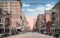 Superior Street Looking East from Sixth Ave Duluth, MN Postcard Postcard