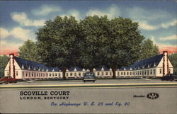 Scoville Court London, KY Postcard Postcard