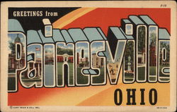 Greeting from Painesville Ohio Postcard Postcard