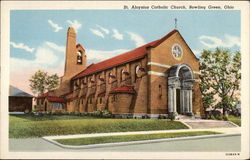 St. Aloysius Catholic Church Bowling Green, OH Postcard Postcard