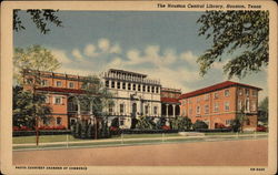 The Houston Central Library Postcard