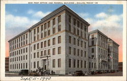 New Post Office and Federal Building Dallas, TX Postcard Postcard