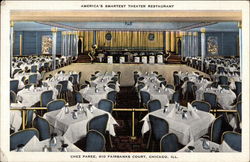 Chez Paree - America's Smartest Theater Restaurant Postcard