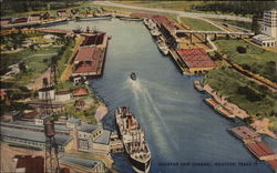 Houston Ship Channel Postcard