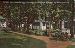 Trail Side Cabins at Historic Entrance to Mammoth Cave Postcard