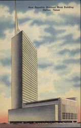 New Republic National Bank Building Dallas, TX Postcard Postcard