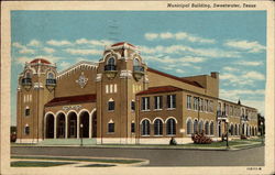 Municipal Building Sweetwater, TX Postcard Postcard