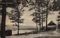 Trees and Lake Erskine New Jersey Postcard Postcard