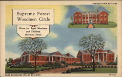 Supreme Forest Woodmen Circle Sherman, TX Postcard Postcard