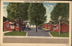 Holmes HOtel Court Asheboro, NC Postcard Postcard