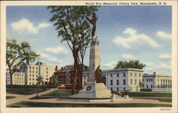 World War Memorial - Victory Park Postcard