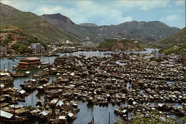 Aberdeen, the Famous Fishing Area of Hong Kong China