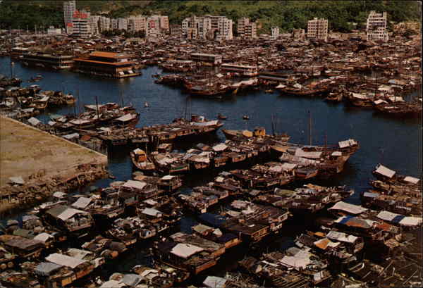 Bird's-eye View of Aberdeen Hong Kong China