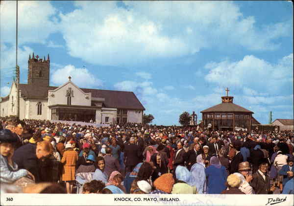 Crowd of Pilgrims Knock Ireland