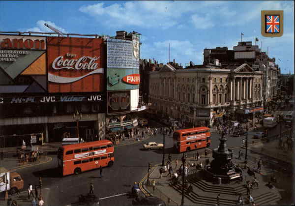 Piccadilly Circus and Statue of Eros London United Kingdom