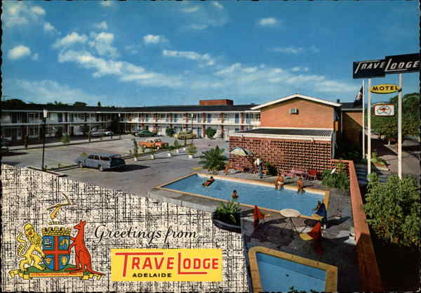 Greetings from TraveLodge in Adelaide, South Australia