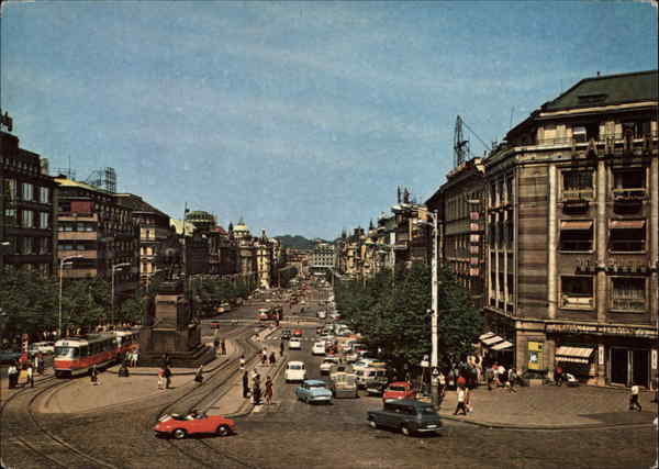 Wenceslas Square Prague Czech Republic Eastern Europe