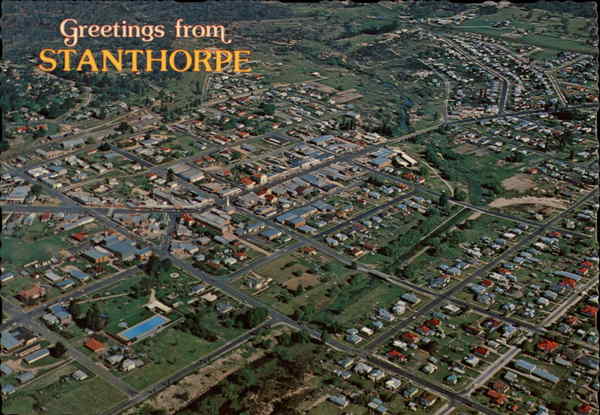 The Granite Belt - Aerial View of City Stanthorpe Australia