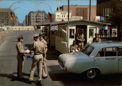 Friedrichstrasse - Checkpoint Charlie Postcard