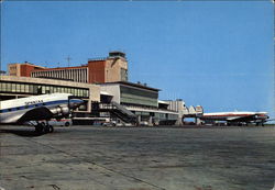 Overseas Airpor tof Barajas, Landing Field and Control Tower Madrid, Spain Postcard Postcard