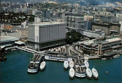 Bird's Eye View of Star Ferry - Kowloon Postcard