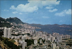Victoria looking down from East District Postcard