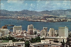 Panorama of Hong Kong Island Postcard