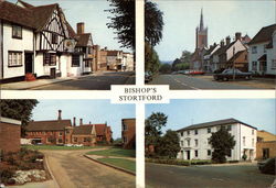 Multiple Views of City Bishop's Stortford, HERTFORDSHIRE England Postcard Postcard