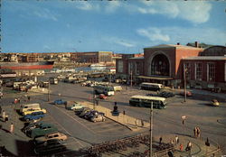 Railway Station Kiel, Germany Postcard Postcard