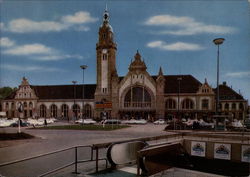 Railway Station Krefeld, Germany Postcard Postcard