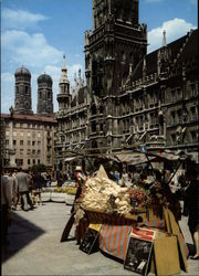 Munich Town Square Postcard
