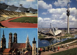 Olympic Stadium, Olympic Park, Skyline of the City Postcard