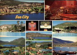 Views of the hotel, casino and golf course of Sun City Postcard