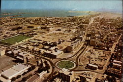 Aerial View of City Postcard