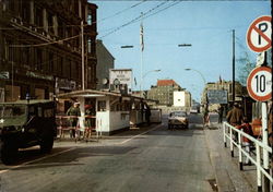 Berlin Checkpoint Postcard