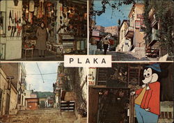 Plaka District Athens, Greece Greece, Turkey, Balkan States Postcard Postcard