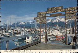 Boat Harbor at Seward, Alaska Postcard