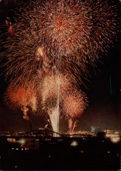 Fireworks Display Postcard