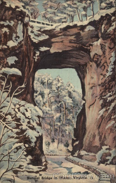 Natural Bridge in Winter, Virginia