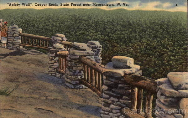 Safety Wall, Cooper Rocks State Forest Morgantown West Virginia