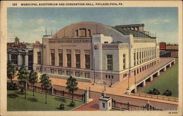 Municipal Auditorium and Convention Hall Philadelphia Pennsylvania