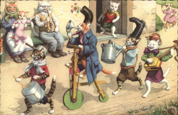 Cats Putting On A Parade